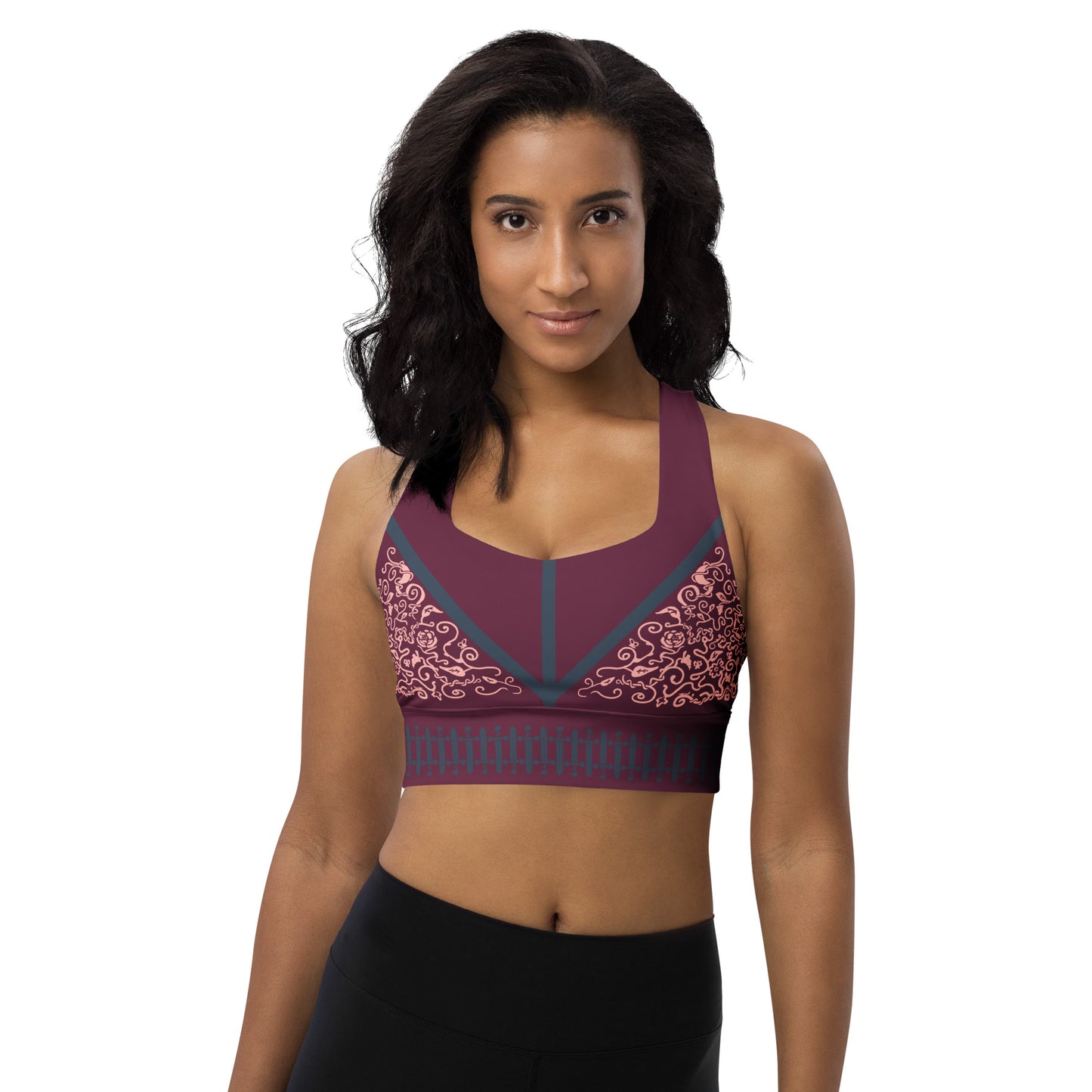 Stabby Princess Longline sports bra