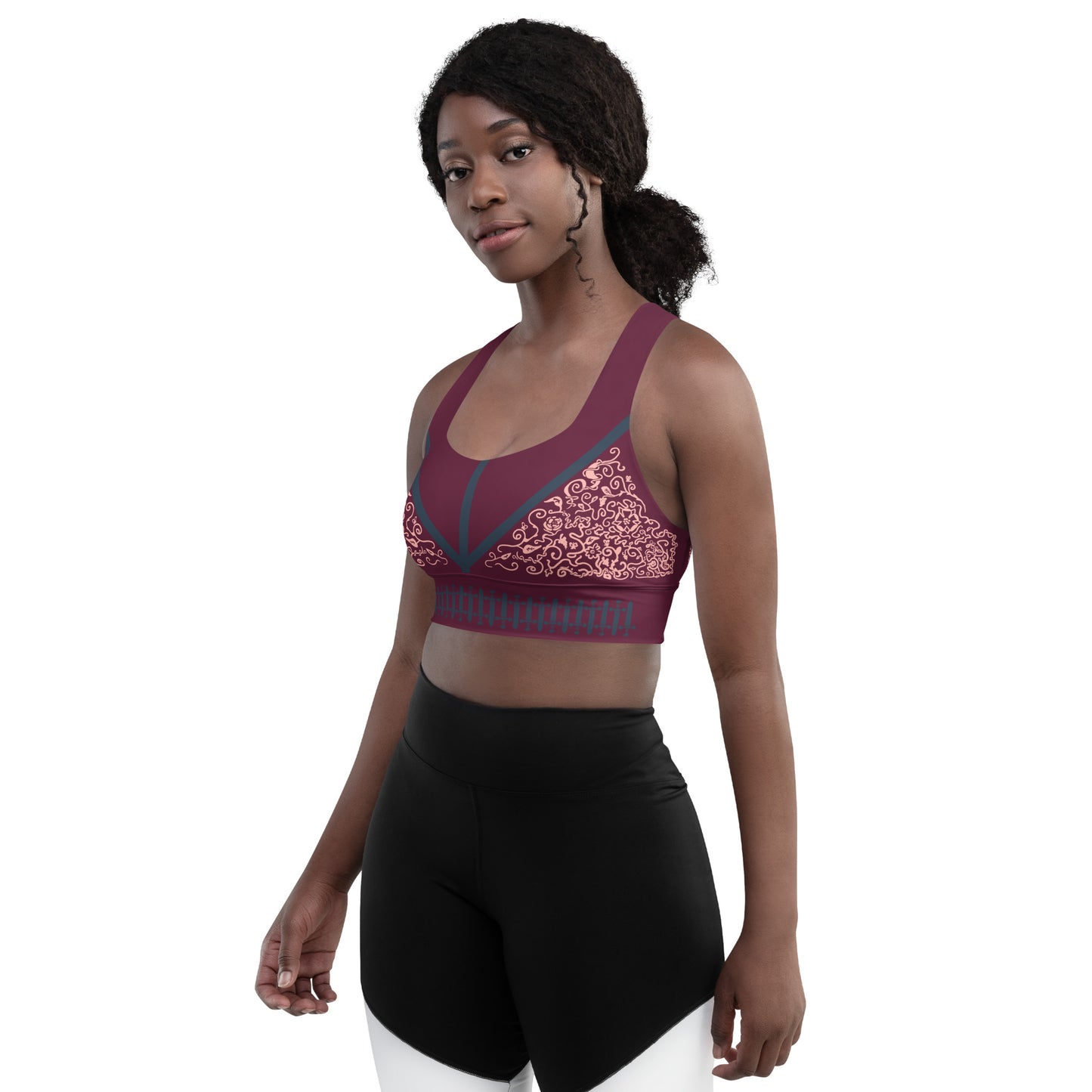 Stabby Princess Longline sports bra