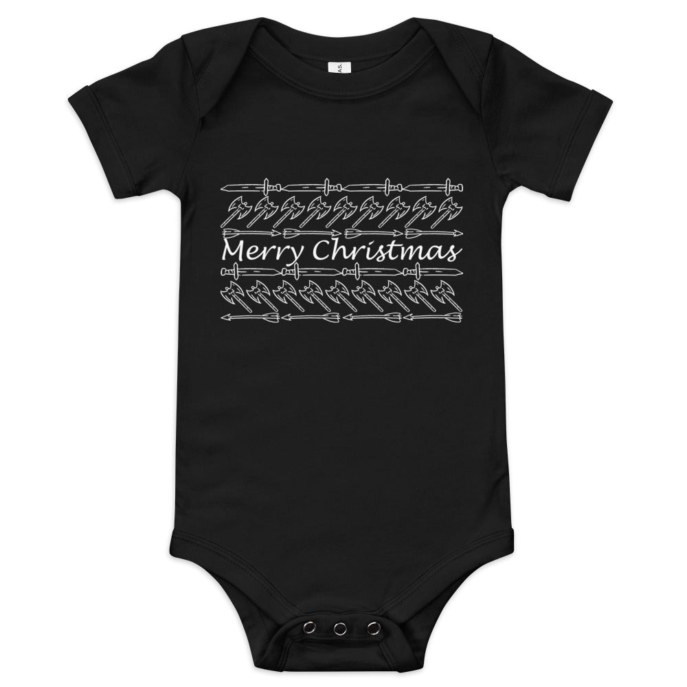Have a Stabby Christmas Baby short sleeve one piece