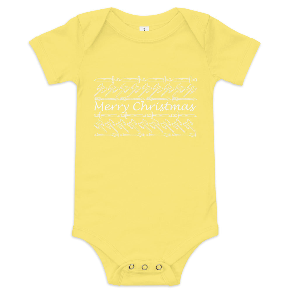 Have a Stabby Christmas Baby short sleeve one piece