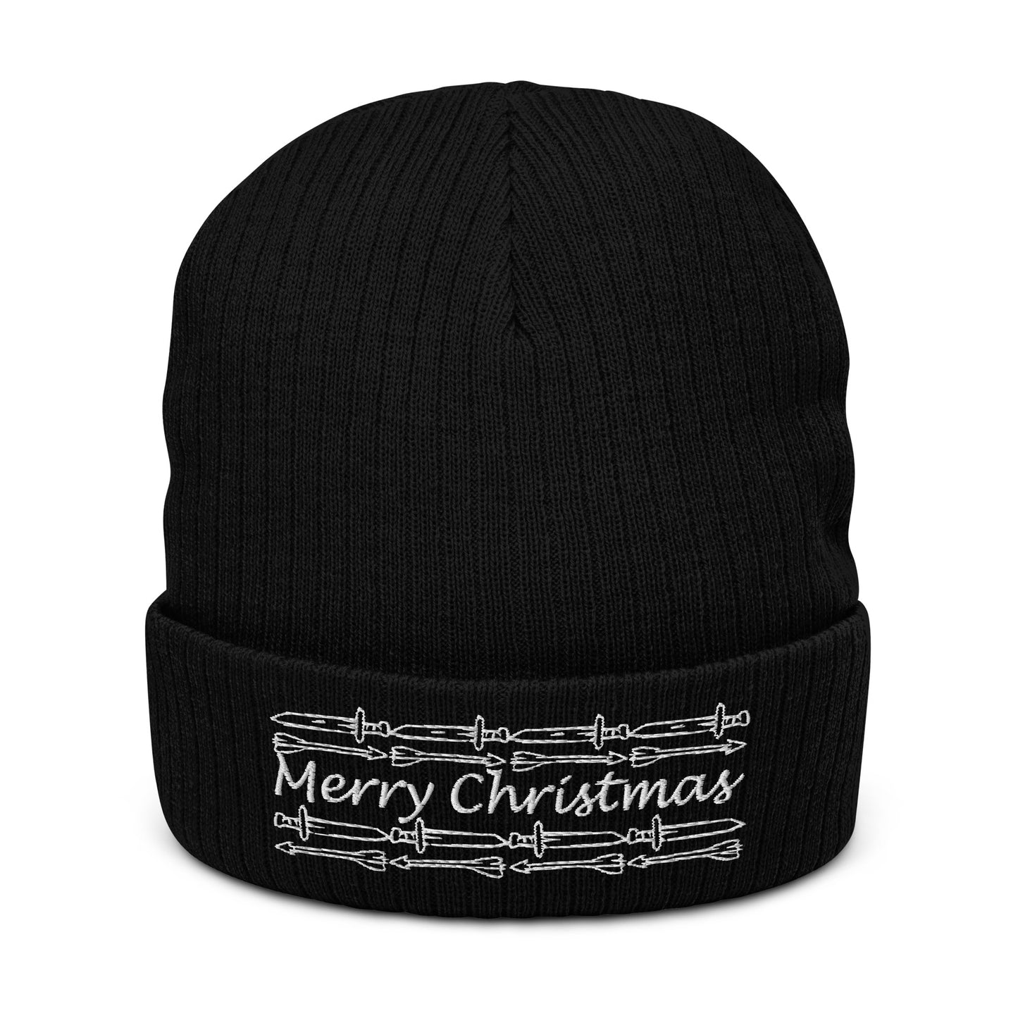 Have a Stabby Christmas Ribbed knit beanie