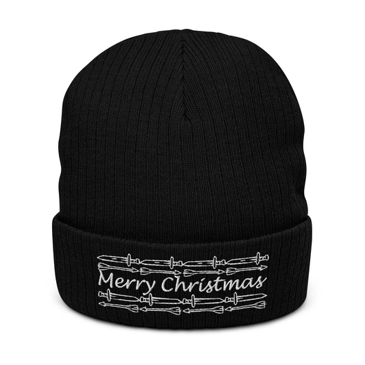 Have a Stabby Christmas Ribbed knit beanie