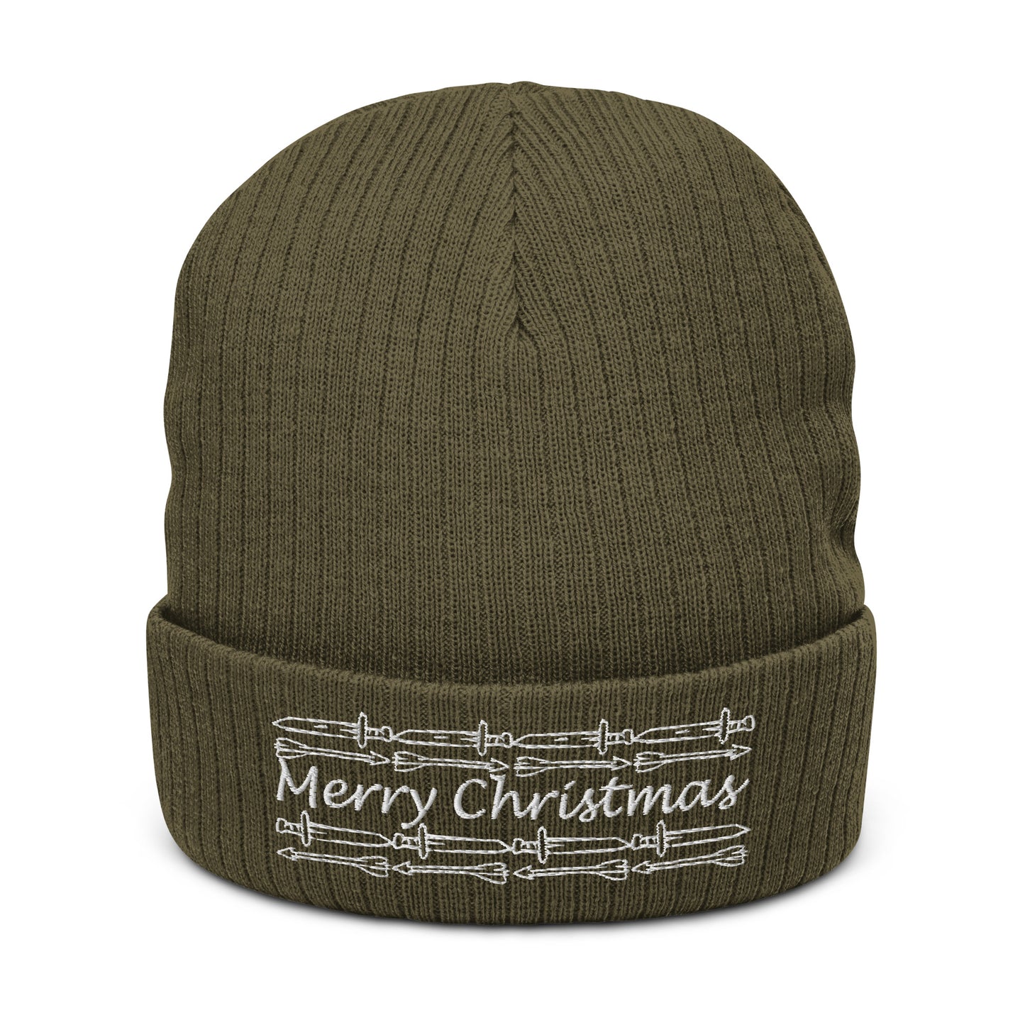 Have a Stabby Christmas Ribbed knit beanie