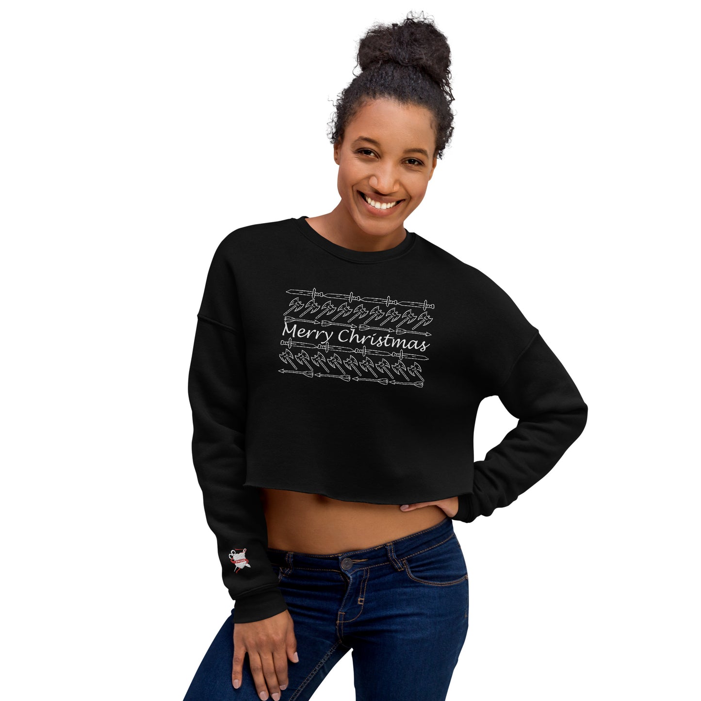 Have a Stabby Christmas Crop Sweatshirt