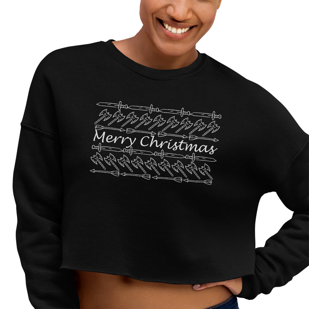 Have a Stabby Christmas Crop Sweatshirt