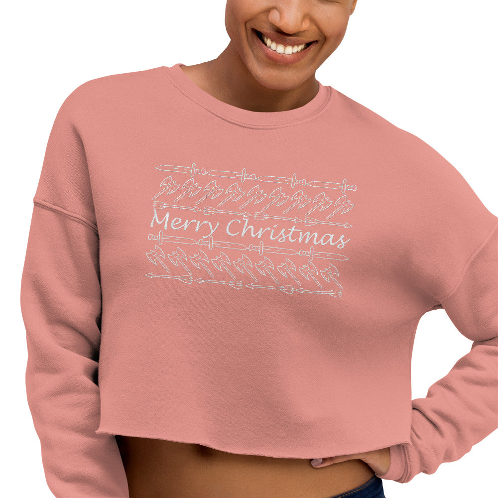 Have a Stabby Christmas Crop Sweatshirt